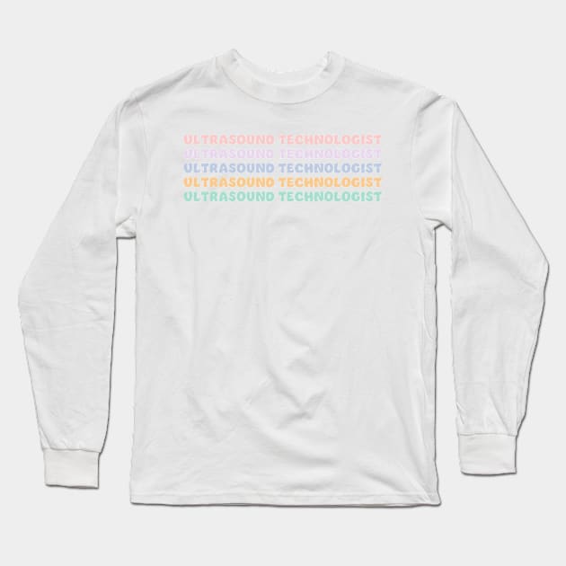 ultrasound technologist Long Sleeve T-Shirt by ithacaplus